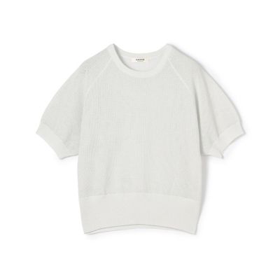 コットンメッシュ　ハーフスリーブプルオーバー