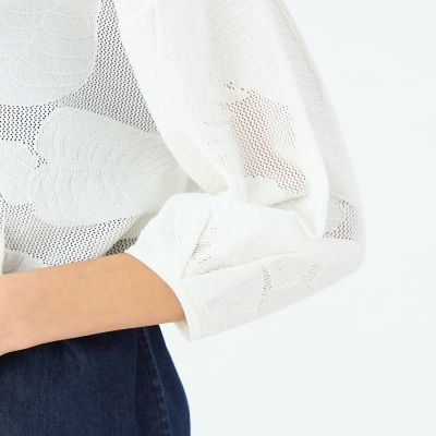 ボタニカルメッシュ ジップアップカーディガン | maison