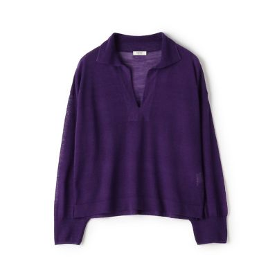 トゥモローランド DES PRES ラミー100%スキッパープルオーバー トゥモローランド DES PRES ラミー100%スキッパープルオーバー