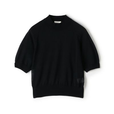 シアーウールブレンド ハーフスリーブプルオーバー | maison