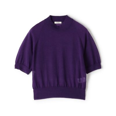 シアーウールブレンド ハーフスリーブプルオーバー | maison