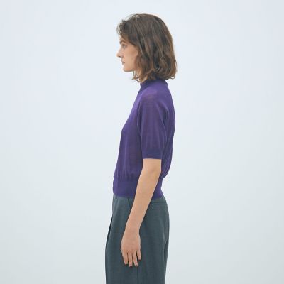 23SS ドゥーズィエムクラス Sheer ハーフスリーブ プルオーバー 23SS ドゥーズィエムクラス Sheer ハーフスリーブ プルオーバー 23SS