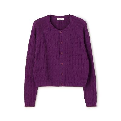 ＜maison TOMORROWLAND＞ギザケーブル　クルーネックカーディガン