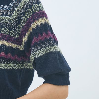 フェアアイル ハーフスリーブプルオーバー | maison TOMORROWLAND