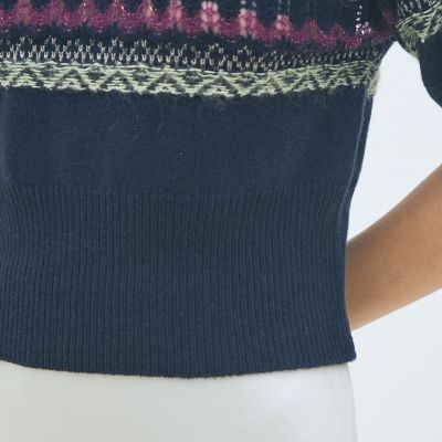 フェアアイル ハーフスリーブプルオーバー | maison TOMORROWLAND