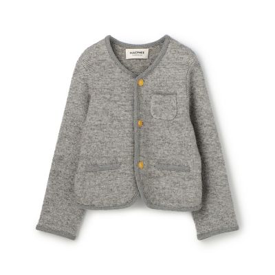 トゥモローランド　ウールポリエステルミラノリブファーポケットカーディガン ウールポリエステルミラノリブ ファーポケットカーディガン