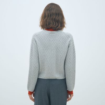 ハイブリットケーブル クルーネックカーディガン | maison
