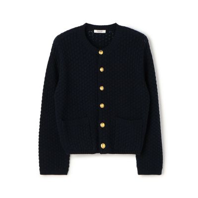 ハイブリットケーブル クルーネックカーディガン | maison
