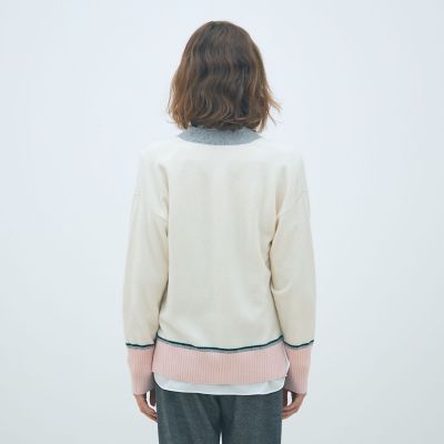 予約商品10月上旬以降順次お届け】NZ LAMBS Vネック