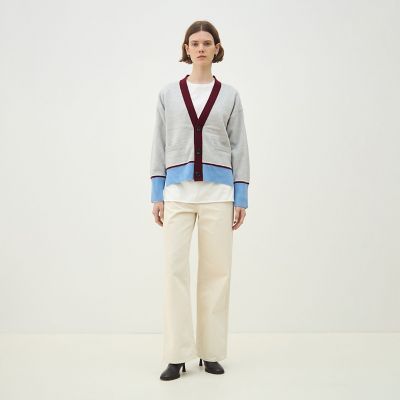 NZ LAMBS Vネックカーディガン | maison TOMORROWLAND/メゾン