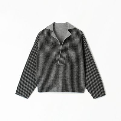 ウールジャカード スキッパープルオーバー | maison TOMORROWLAND