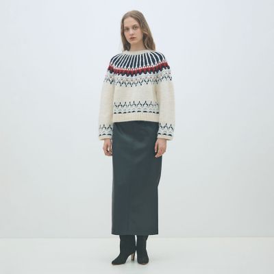 ビジュージャカード クルーネックプルオーバー | maison TOMORROWLAND