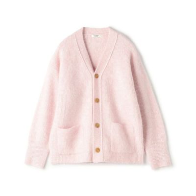 ＜maison TOMORROWLAND＞シャギーアルパカ　Ｖネックカーディガン