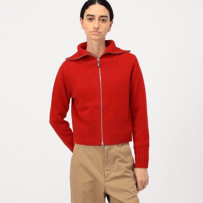 NZ LAMBS ジップアップカーディガン | maison TOMORROWLAND