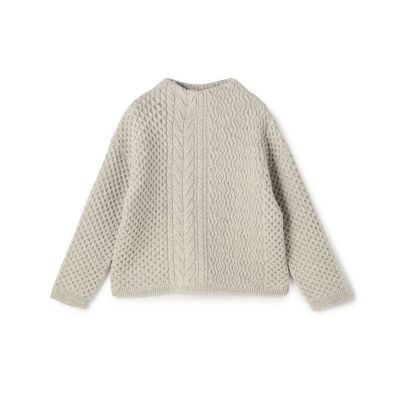 ＜maison TOMORROWLAND＞アランニット　ビルドネックプルオーバー