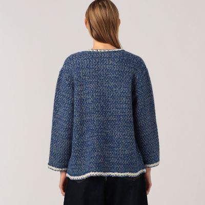 ラメツイードニット 4ポケットカーディガン | maison TOMORROWLAND