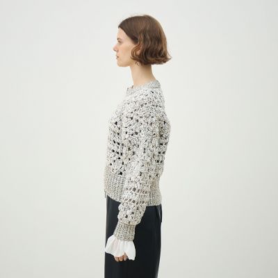 ルレックスハンドニット ジップアップカーディガン | maison