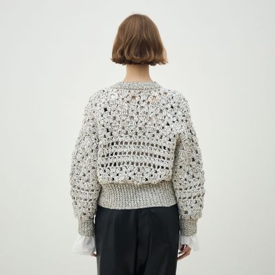ルレックスハンドニット ジップアップカーディガン | maison