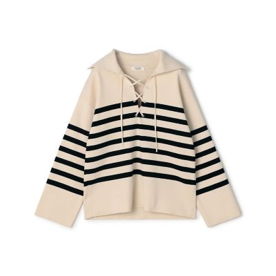 ウールポリエステルパールコンビ マントカーディガン | maison