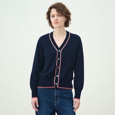 ドライコットン Vネックカーディガン | maison TOMORROWLAND/メゾン