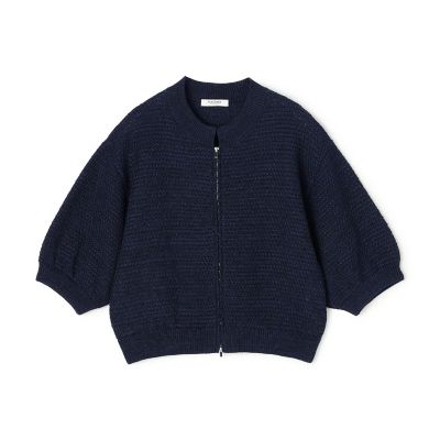 ＜maison TOMORROWLAND＞ギマコットン　ジップアップカーディガン