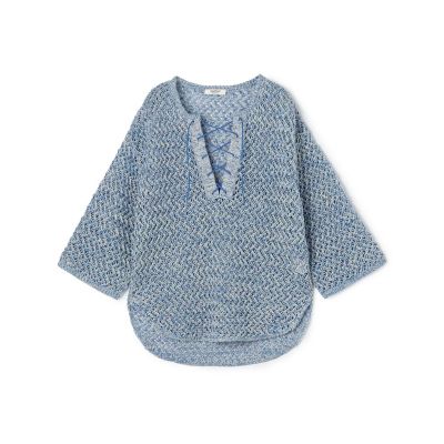 ＜maison TOMORROWLAND＞ギマメッシュ　レースアッププルオーバー