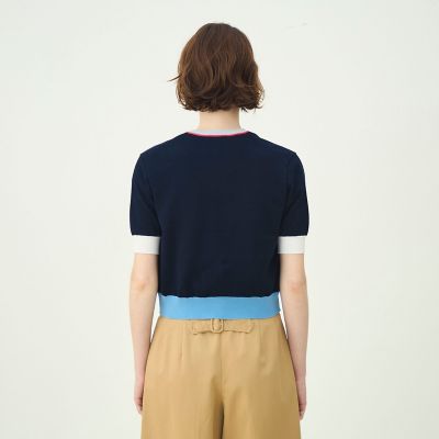 ドライコットン　ハーススリーブカーディガン