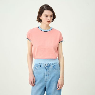 DRIES VAN NOTEN フレンチスリーブ コットン プルオーバー DRIES VAN NOTEN - DRIES VAN NOTEN フレンチスリーブ コットン プル