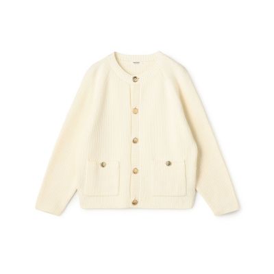 maison TOMORROWLAND/メゾン トゥモローランド 【予約商品９月下旬以降順次お届け】ハイブリットコットン　クルーネックカーディガン