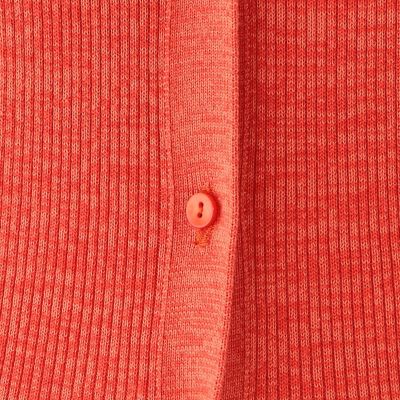 コットンリブ　Ｖネックロングカーディガン