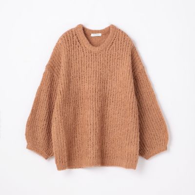 エアリーアルパカ　クルーネックプルオーバー