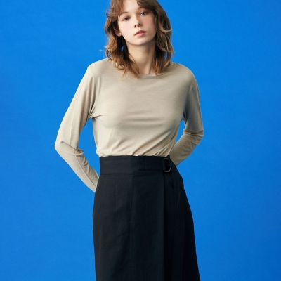 レーヨンジャージー　ロングスリーブプルオーバー