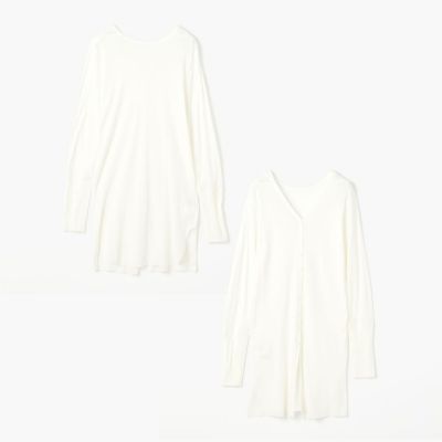 ハイツイストコットンプリーツ　２－ｗａｙカーディガン