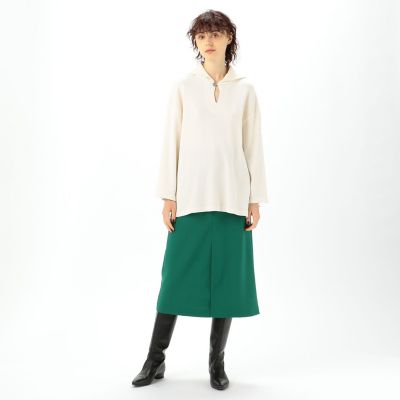 シャツ MACPHEE コットンクロシェセーラーカラープルオーバー すぐった 