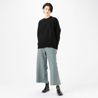 ウールニットコンビ　クルーネックプルオーバー