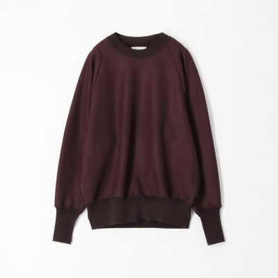 ウールニットコンビ　クルーネックプルオーバー