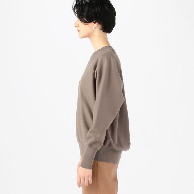 ウールニットコンビ　クルーネックプルオーバー