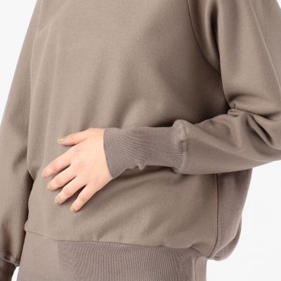 ウールニットコンビ　クルーネックプルオーバー
