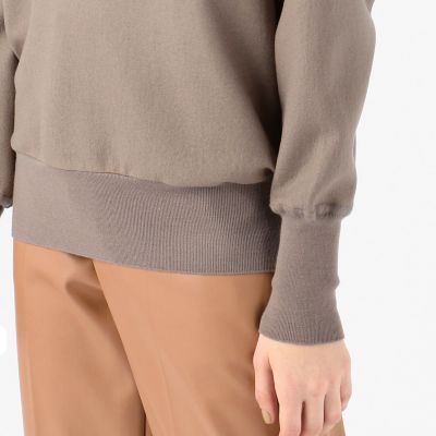 ウールニットコンビ　クルーネックプルオーバー