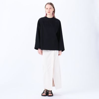 ＜maison TOMORROWLAND＞コットンダブルフェイス　クルーネックプルオーバー