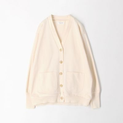 コットンダブルフェイス　Ｖネックカーディガン