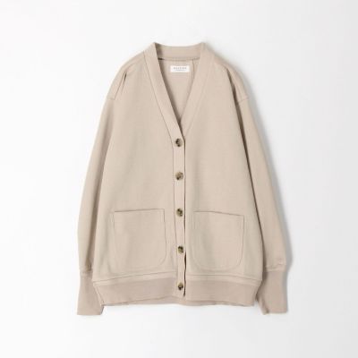コットンダブルフェイス　Ｖネックカーディガン