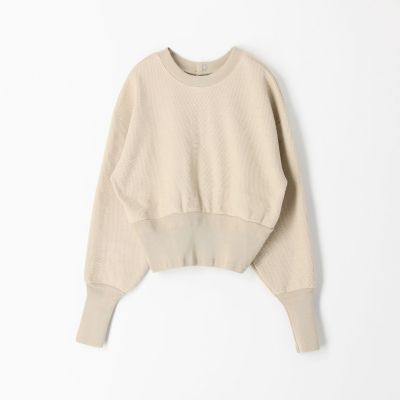 コットンワッフル　スナップボタンプルオーバー