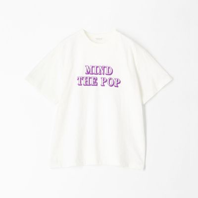 コットンプリント　クルーネックプルオーバー