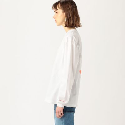 【別注】ｍａｙｕｍｉ　ｙａｍａｓｅ×ＴＯＭＯＲＲＯＷＬＡＮＤ　コットンバックプリント　ロングスリーブプルオーバー