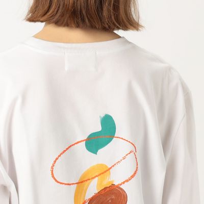 【別注】ｍａｙｕｍｉ　ｙａｍａｓｅ×ＴＯＭＯＲＲＯＷＬＡＮＤ　コットンバックプリント　ロングスリーブプルオーバー