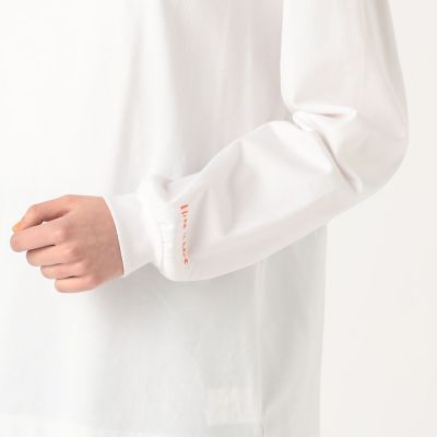 【別注】ｍａｙｕｍｉ　ｙａｍａｓｅ×ＴＯＭＯＲＲＯＷＬＡＮＤ　コットンバックプリント　ロングスリーブプルオーバー