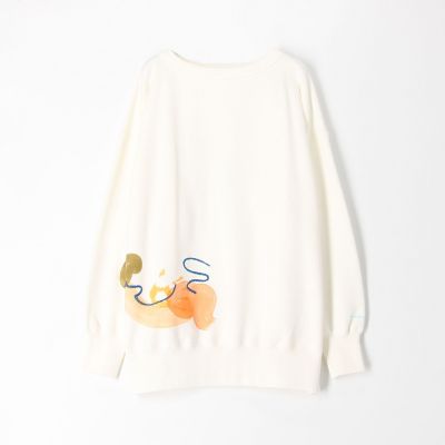 【別注】ｍａｙｕｍｉ　ｙａｍａｓｅ×ＴＯＭＯＲＲＯＷＬＡＮＤ　コットンプリント　ロングプルオーバー