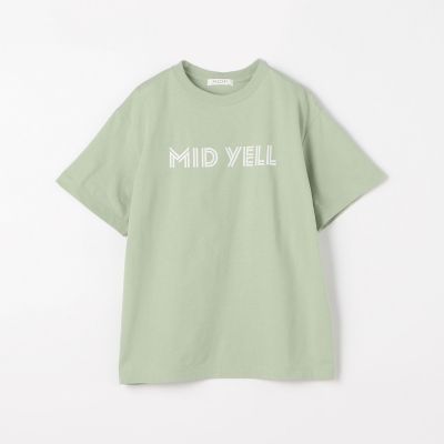 コットンロゴプリント　クルーネックプルオーバー