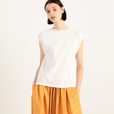 tシャツ オーガニックコットン キャップスリーブプル レディース journal standard luxe｜オーガニックコットン キャップスリーブ